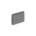 Zaślepka pełna do puszki natynkowej pojedynczej PUK-1 / PUZ-1 szary mat