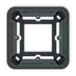 Puszka natynkowa pojedyncza zaokrąglona ICON i MINI grafitowy mat