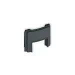 Zaślepka z wpustem do korytka 25x15 mm do puszki natynkowej pojedynczej PUO-1 grafitowy mat