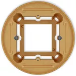 Puszka natynkowa pojedyncza okrągła ICON i MINI złoty