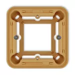 Puszka natynkowa pojedyncza zaokrąglona ICON i MINI złoty