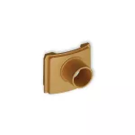 Zaślepka z wypustem fi 18 mm do puszki natynkowej pojedynczej PUO-1 złoty