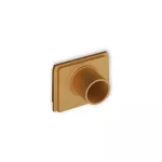 Zaślepka z wypustem fi 18 mm do puszki natynkowej pojedynczej PUK-1 / PUZ-1 złoty