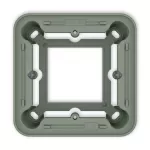 Puszka natynkowa pojedyncza zaokrąglona ICON i MINI szałwiowy