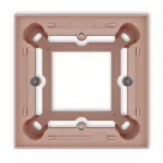 Puszka natynkowa pojedyncza kwadratowa ICON łososiowy