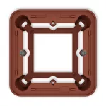 Puszka natynkowa pojedyncza zaokrąglona ICON i MINI terakota