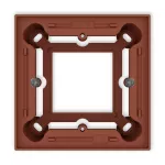 Puszka natynkowa pojedyncza kwadratowa ICON terakota