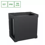 VERTO SQUARE CUP 10W CCT 230V IP65 160X160X110MM CZARNY