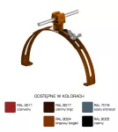 Uchwyt gąsior.rozsuw.Z-zatrz. H=3,5cm /LA/ brązowy TYP AN-15P/LA/-N