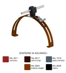 Uchwyt gąsior.rozsuw.Z-zatrz. H=3,5cm /LA/ czarny TYP AN-15P/LA/C-N