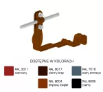 Uchwyt dach.prof.skr.Z-śr. WZÓR4 Hd=70mm /LA/ TYP AN-27M/LA/-N