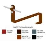 Uchwyt dach.prof.pros.Z-śr. WZÓR 10 Hd=70mm /LA/ TYP AN-25F/LA/-N
