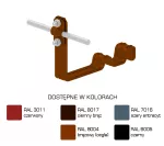 Uchwyt dach.prof.pros.Z-śr. WZÓR 15 Hd=70mm /LA/ TYP AN-25M/LA/-N