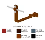 Uchwyt dach.prof.pros.Z-śr. WZÓR 9 Hd=70mm /LA/ TYP AN-25E/LA/-N