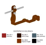 Uchwyt dach.prof.skr.Z-śr. WZÓR 34 H=10cm /LA/ TYP AN-29L/LA/-N