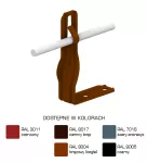 Uchwyt kątowy skręcony Hd=105mm Z-zagięcie /LA/ TYP AN-09/LA/-N1