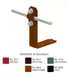 Uchwyt kątowy prosty Hd=105mm Z-śruba /LA/ TYP AN-10/LA/-N1