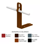 Uchwyt kątowy prosty Hd=105mm Z-zagięcie /LA/ TYP AN-11/LA/-N1