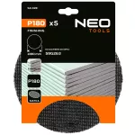 Siatka ścierna na rzep 180 mm, P180, 5szt do szlifierki 59G263