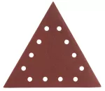 Papier ścierny na rzep P80, trójkątny z 12 otworami, 5szt do szlifierki 59G264
