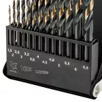 Wiertła do metalu HSS-CNC, 124°, "Pro-Tec", 1.5 - 6.5 mm, zestaw 13 szt.