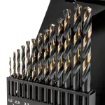 Wiertła do metalu HSS-CNC, 124°, "Pro-Tec", 1.5 - 6.5 mm, zestaw 13 szt.