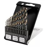 Wiertła do metalu HSS-CNC, 124°, "Pro-Tec", 1.5 - 6.5 mm, zestaw 13 szt.