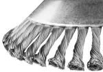 Szczotka druciana do kosy spalinowej 200 x 25,4 mm, twarda, druty splątane