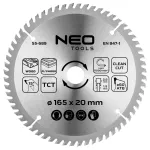 Tarcza do pilarki, zagłębiarki, widiowa, 165 x 1.5 x 2.6 x 20 mm, 60 zębów