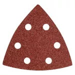 Papier ścierny delta na rzep 93 x 93 mm P40, 5 szt., z 6 otworami