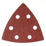 Papier ścierny delta na rzep 93 x 93 mm P60, 5 szt., z 6 otworami