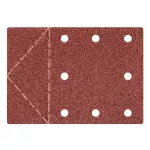 Papier ścierny 115 x 160 mm, z 8 otworami, perforacja do odrywania, rzep, P40, 3 szt.