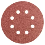 Krążki ścierne na rzep 125 mm, P60, 5 szt., z 8 otworami