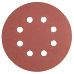 Krążki ścierne na rzep 125 mm, P240 5 szt., z 8 otworami