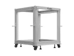 OPEN RACK 19" 12U 600X600-1100 REGULOWANY SZARY LANBERG
