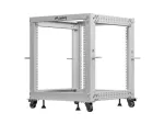 OPEN RACK 19" 12U 600X600-1100 REGULOWANY SZARY LANBERG