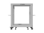 OPEN RACK 19" 12U 600X600-1100 REGULOWANY SZARY LANBERG