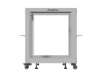 OPEN RACK 19" 12U 600X600-1100 REGULOWANY SZARY LANBERG