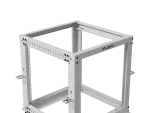 OPEN RACK 19" 12U 600X600-1100 REGULOWANY SZARY LANBERG