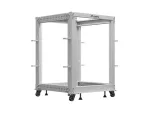OPEN RACK 19" 15U 600X600-1100 REGULOWANY SZARY LANBERG