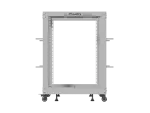 OPEN RACK 19" 15U 600X600-1100 REGULOWANY SZARY LANBERG