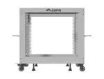 OPEN RACK 19" 9U 600X600-1100 REGULOWANY SZARY LANBERG