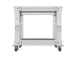 OPEN RACK 19" 9U 600X600-1100 REGULOWANY SZARY LANBERG