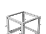 OPEN RACK 19" 9U 600X600-1100 REGULOWANY SZARY LANBERG