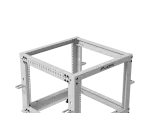 OPEN RACK 19" 9U 600X600-1100 REGULOWANY SZARY LANBERG