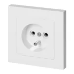 Gniazdo pojedyncze p/t 2P+Z Malta, 16A, 250V, PT-16M, biały