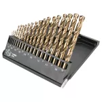 Wiertła do metalu HSS-Co 1.0-10.0 mm, zestaw 19 szt.