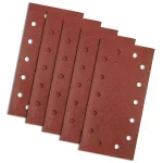 Papier ścierny na rzep 115 x 230 mm, K80, 5 szt., z otworami