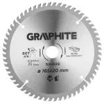 Tarcza do pilarki, zagłębiarki, widiowa, 165 x 20 mm, 60 zębów