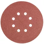 Krążki ścierne 150 mm, K100, 5 szt., z 8 otworami